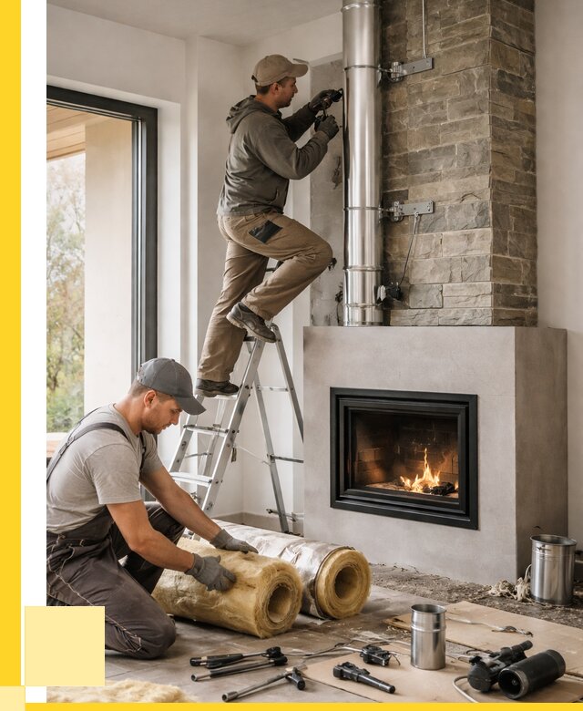 Монтаж дымоходов для каминов в Вязниках от 16025 р. ЭриданВзн