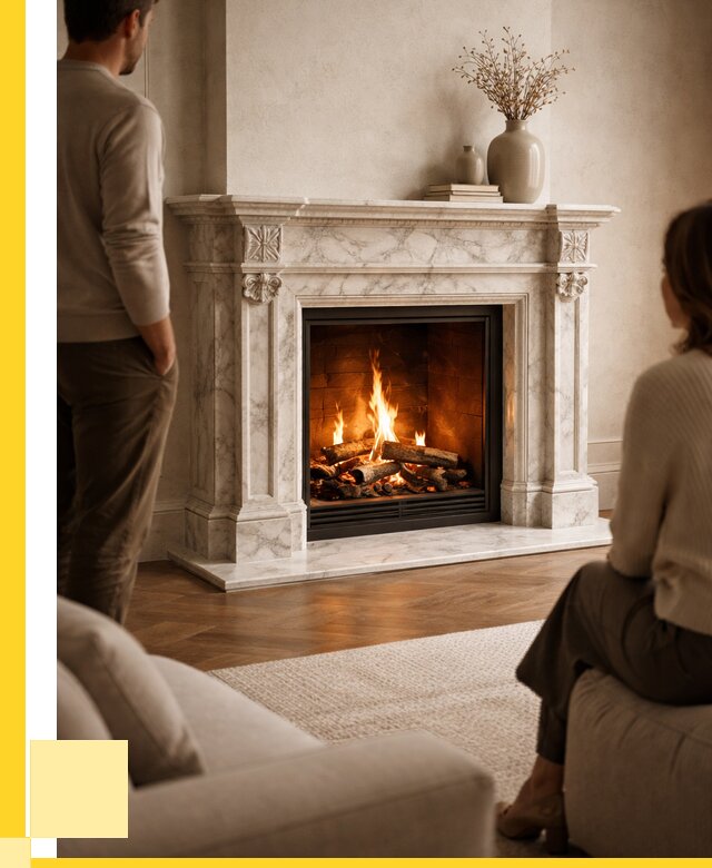 Мраморные камины под ключ в Вязниках от 267075 р. | ЭриданВзн