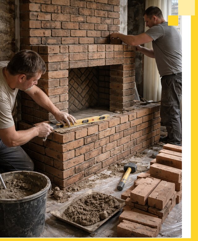 Изготовление и установка кирпичных каминов в Вязниках