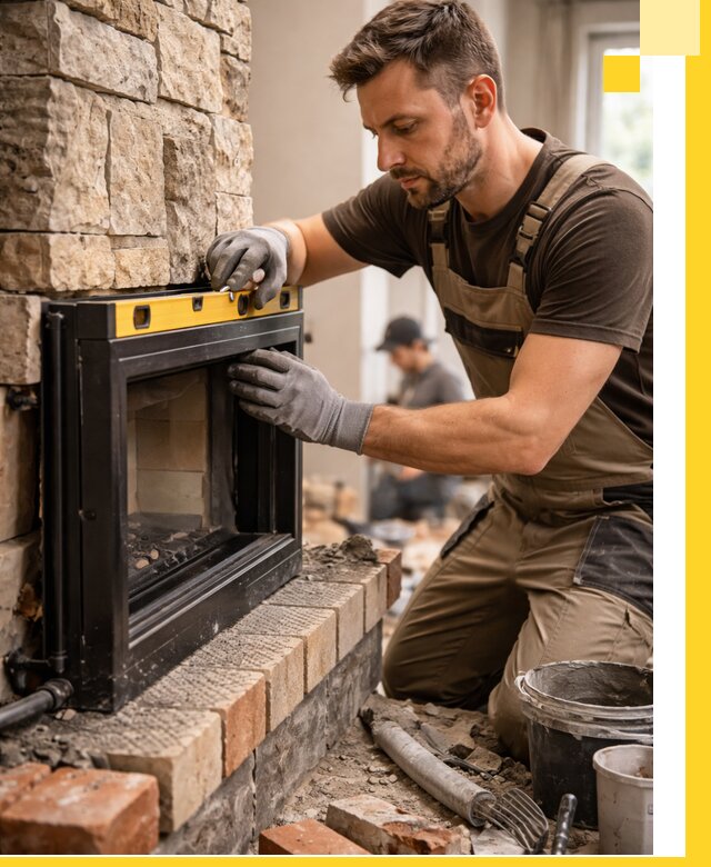 Дровяные камины под ключ в Вязниках: монтаж, обустройство