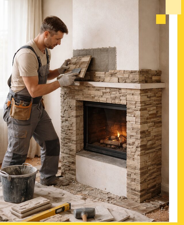 Изготовление и монтаж каминов для дома под ключ в Вязниках