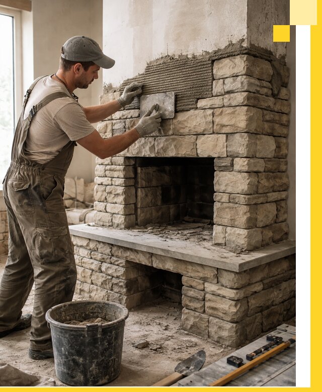 Строительство каминов под ключ в Вязниках от проектирования до монтажа