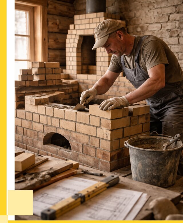 Кладка печей из кирпича в Вязниках цены от 32049 р. - ЭриданВзн