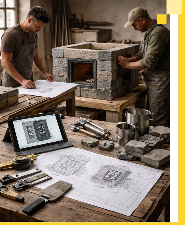 Разработка проектов печей с согласованием и монтажом в Вязниках