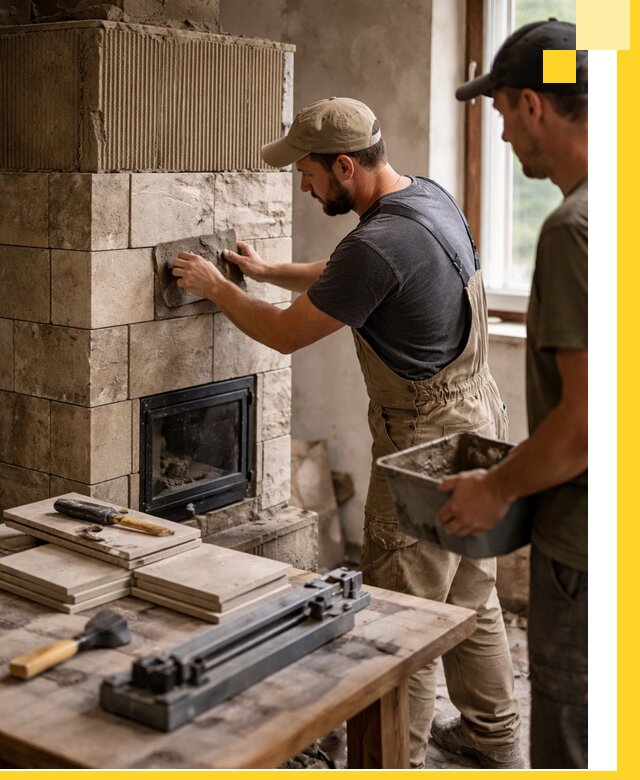 Профессиональная облицовка печей в Вязниках: керамика и камень