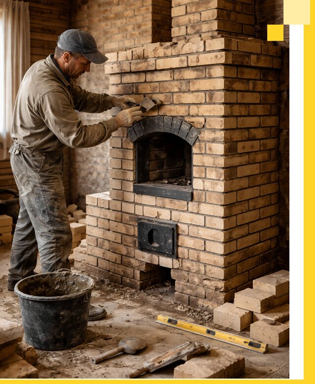 Кирпичные печи под ключ в Вязниках: проектирование и кладка