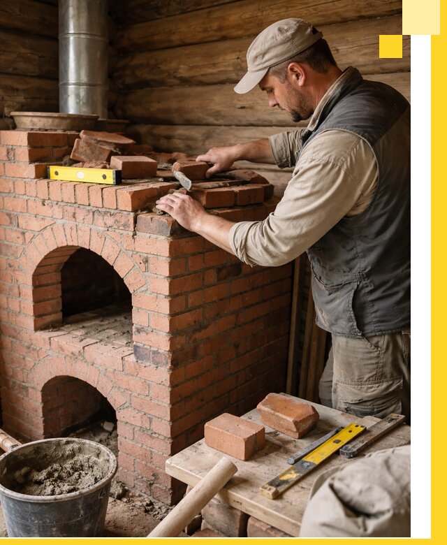 Изготовление и установка русских печей в Вязниках под ключ