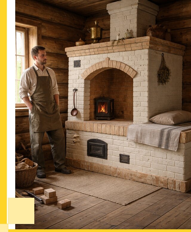 Русские печи с лежанкой под ключ в Вязниках от 160245 р. ЭриданВзн