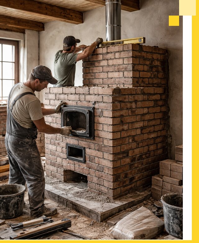 Печи для загородного дома под ключ в Вязниках — монтаж и сервис