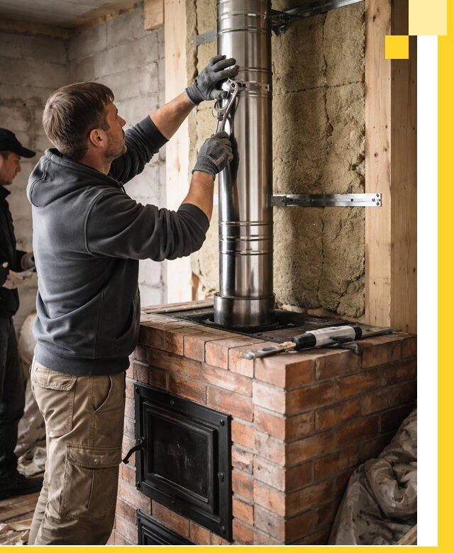 Изготовление и монтаж печей и дымоходов под ключ в Вязниках
