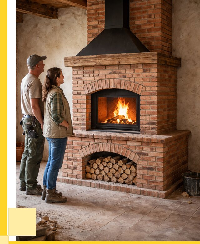 Печи камины из кирпича в Вязниках от 128196 р. | ЭриданВзн