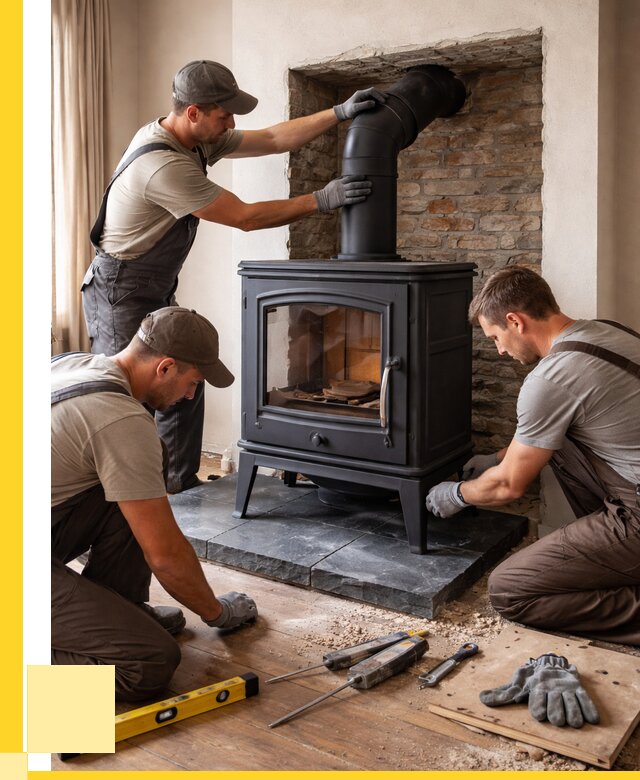 Монтаж печи камина в частном доме в Вязниках от 26708 р. | ЭриданВзн