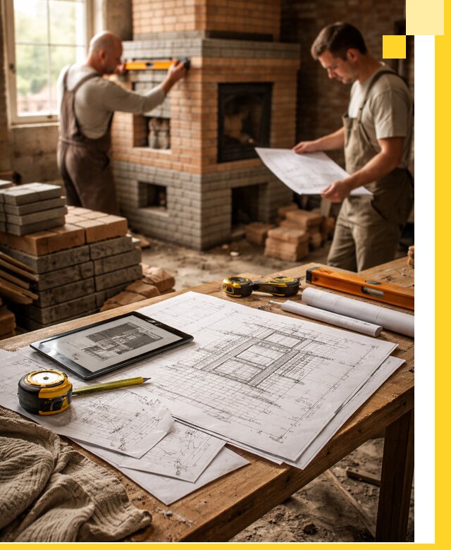 Проекты печей и каминов с индивидуальным дизайном в Вязниках