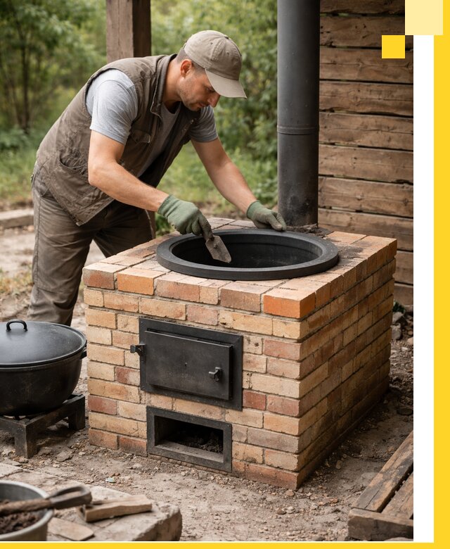 Изготовление и установка печей для казана в Вязниках под ключ