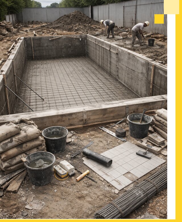 Строительство бассейнов под ключ в Вязниках, дизайн и монтаж