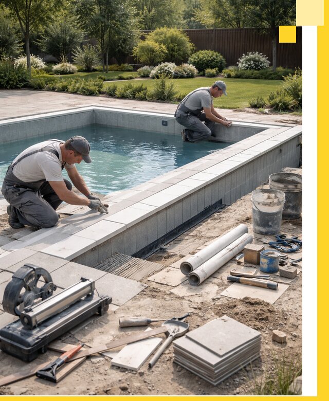 Строительство открытых бассейнов под ключ в Вязниках профессионально