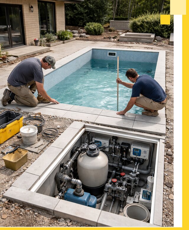 Строительство качественных домашних бассейнов под ключ в Вязниках