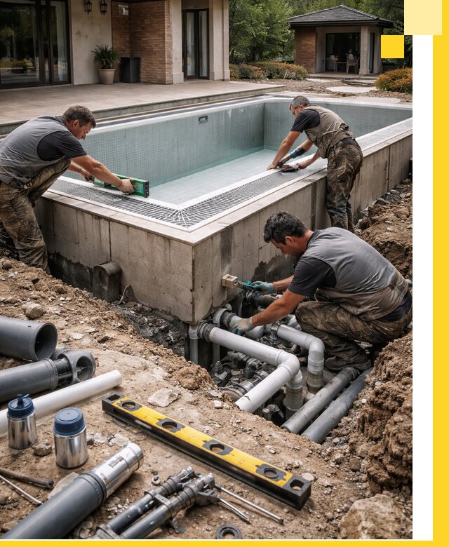 Строительство переливных бассейнов в Вязниках под ключ