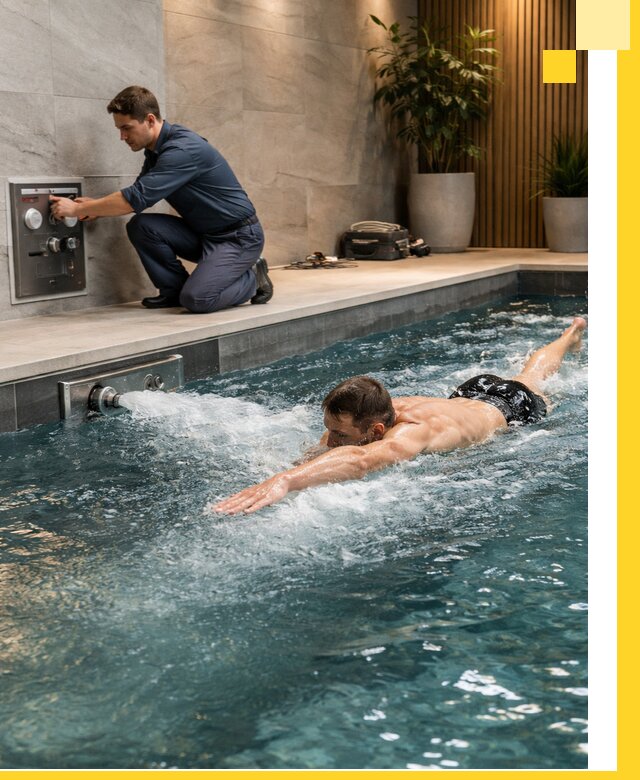 Проектирование и монтаж бассейнов с противотоком в Вязниках