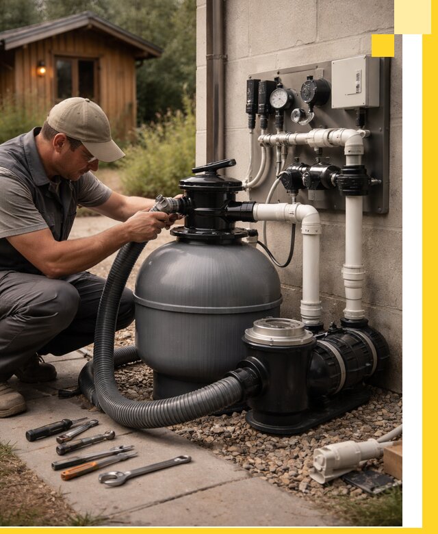 Продажа и монтаж фильтров и насосов для бассейнов в Вязниках