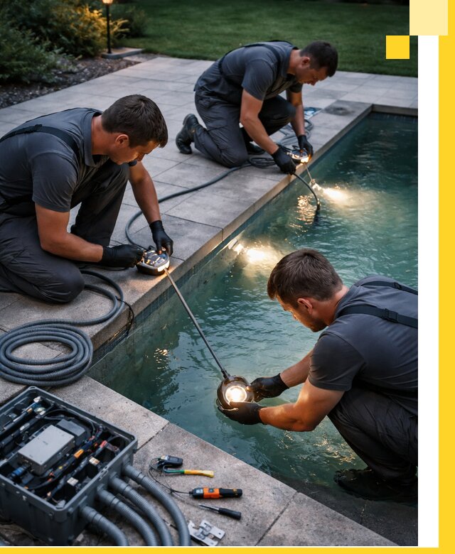 Профессиональное освещение бассейнов в Вязниках: дизайн и монтаж