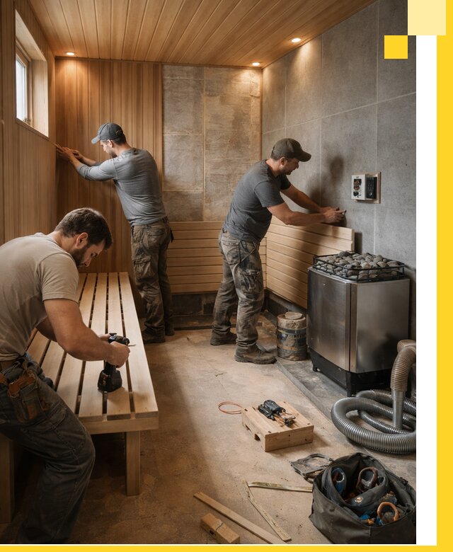 Сауны под ключ в Вязниках, проектирование, строительство, отделка