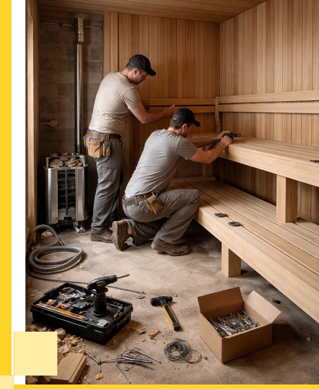 Монтаж саун под ключ в Вязниках от 128196 р. | ЭриданВзн