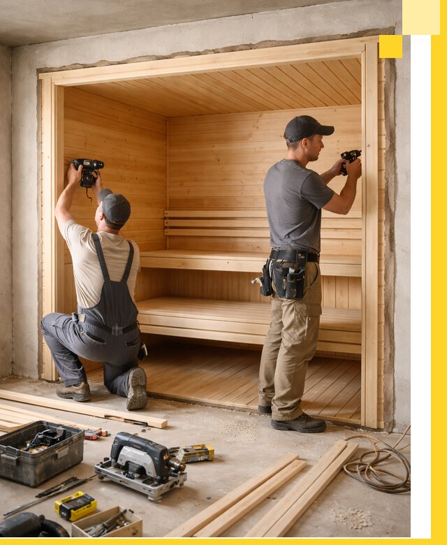 Монтаж саун под ключ в Вязниках — проектирование и установка