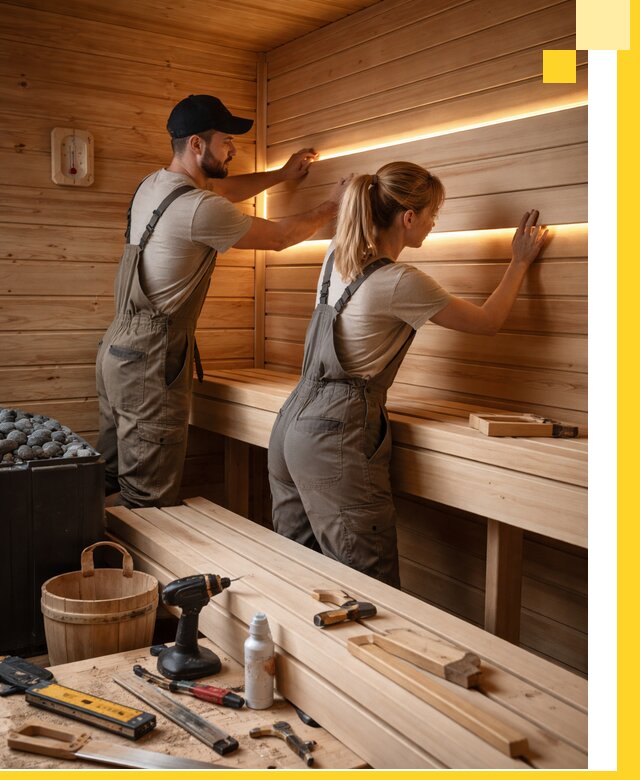 Дизайн саун и бань под ключ с индивидуальным проектом в Вязниках