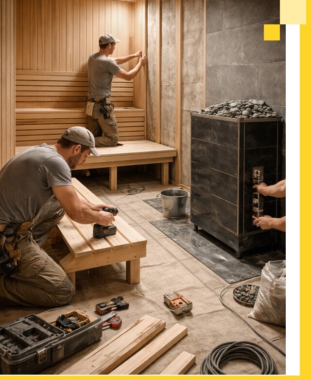 Дизайн и строительство интерьерных саун под ключ в Вязниках