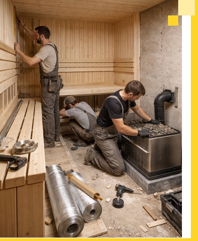 Индивидуальные сауны на заказ в Вязниках под ключ, проект и монтаж