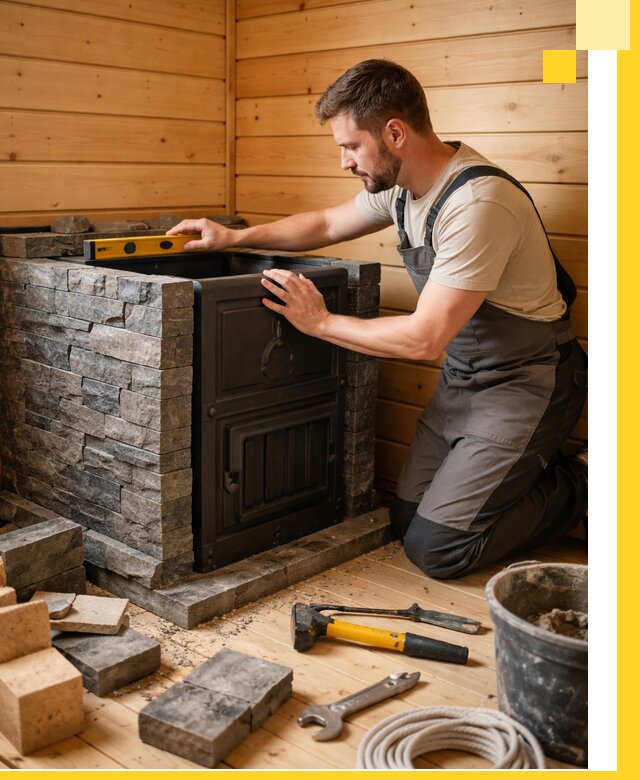 Производство и установка печей для саун под ключ в Вязниках