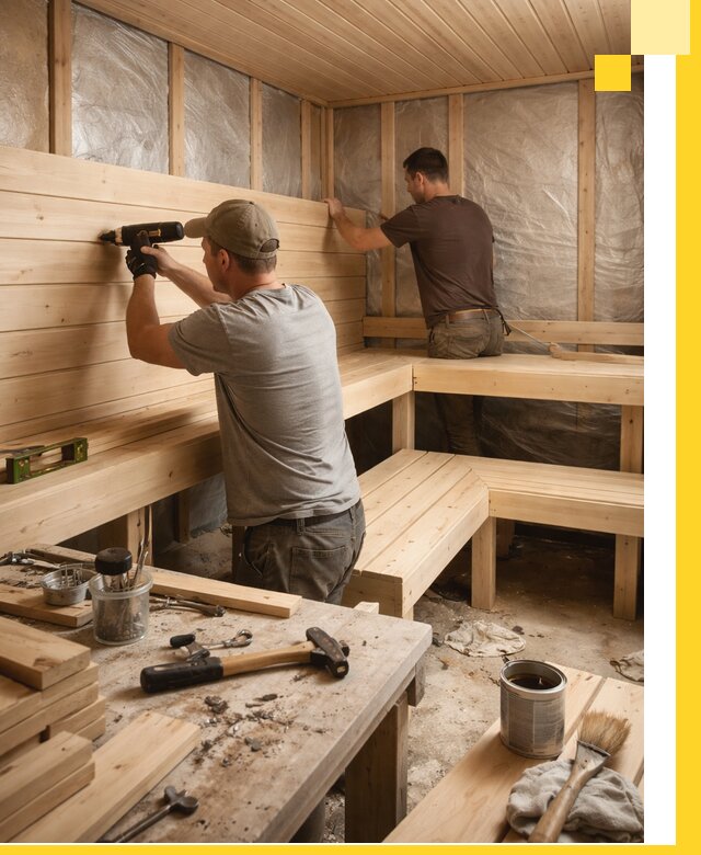 Профессиональная отделка бань и саун под ключ в Вязниках