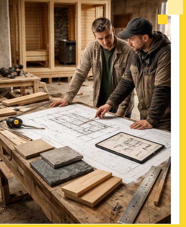 Проекты бань под ключ и планы строительства в Вязниках