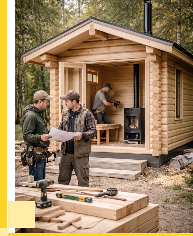 Монтаж бань под ключ в Вязниках — от 213660 р. | ЭриданВзн