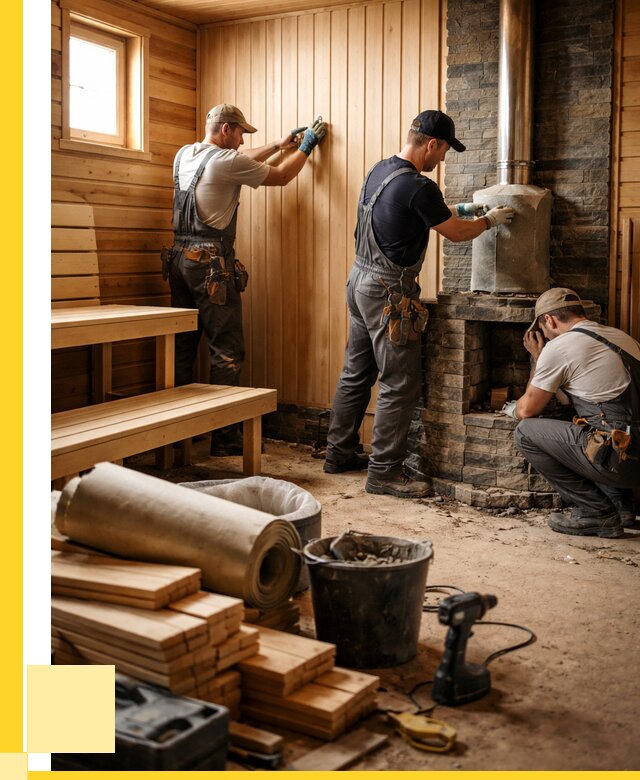 Ремонт бань под ключ в Вязниках от 48074 р. | ЭриданВзн