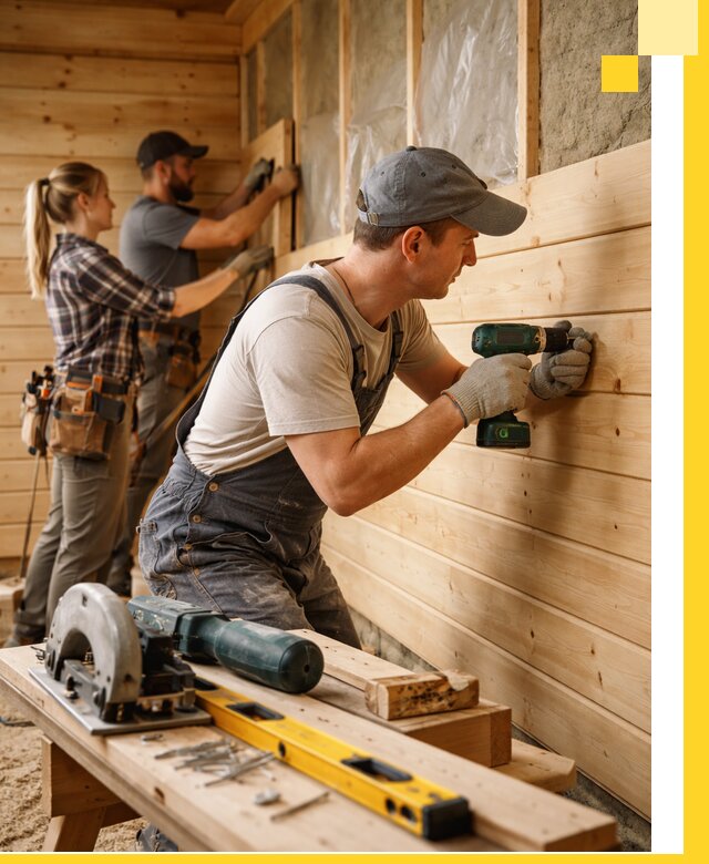 Обшивка бань под ключ в Вязниках: отделка стен и потолков