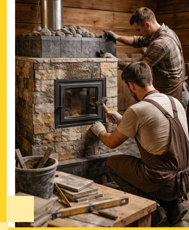 Облицовка банной печи в Вязниках от 16025 р. | ЭриданВзн