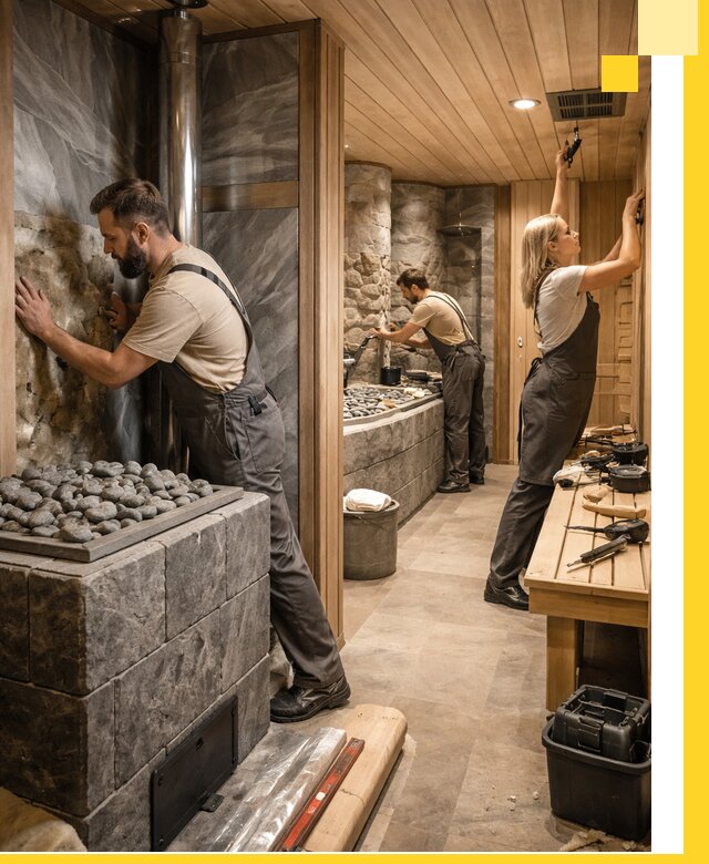 Строительство бань и SPA процедур в Вязниках под ключ и отделкой