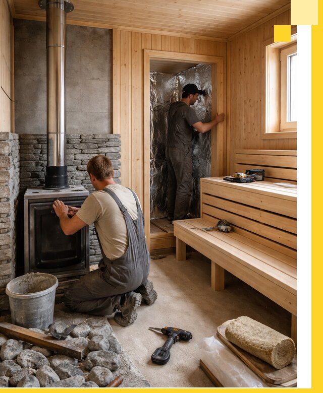 Строительство и изготовление бань под ключ в Вязниках