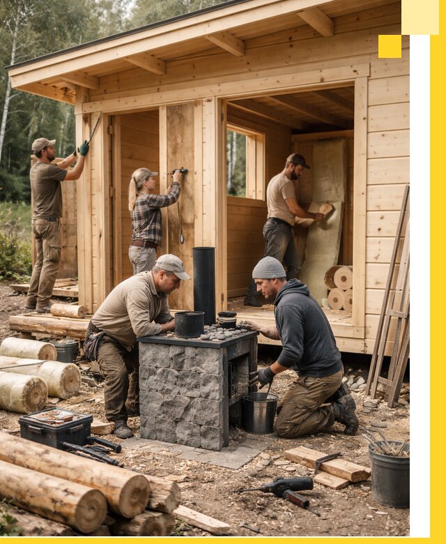 Купить баню под ключ в Вязниках строительство монтаж отделка