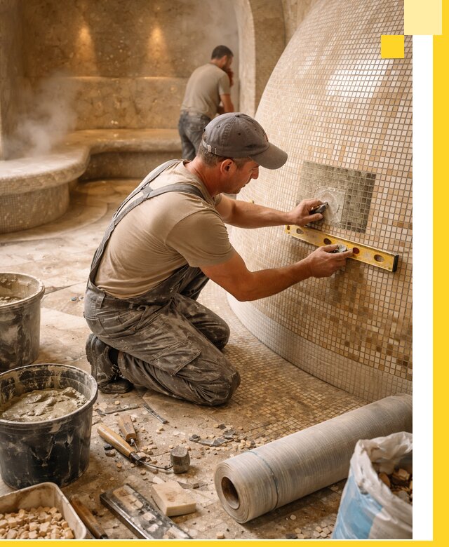 Хамам под ключ в Вязниках: проектирование, строительство, отделка