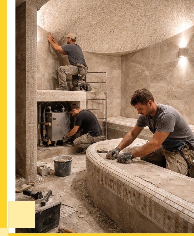 Монтаж хамамов под ключ в Вязниках от 267075 р. ЭриданВзн