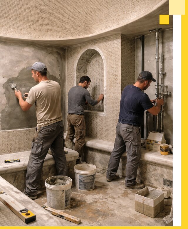 Профессиональный монтаж хамамов под ключ в Вязниках с гарантией