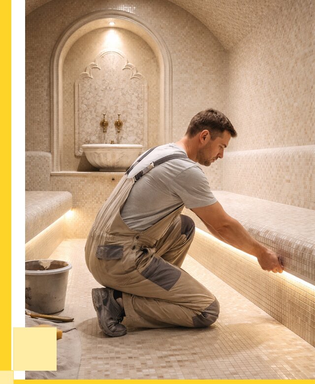 Отделка хамамов под ключ в Вязниках от 5876 р. | ЭриданВзн