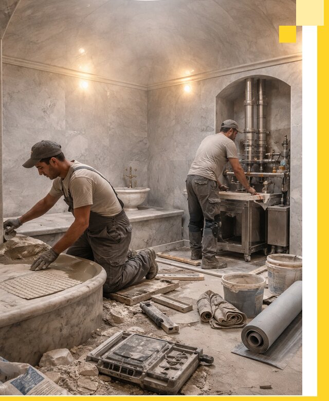 Строительство турецких бань хаммам под ключ в Вязниках