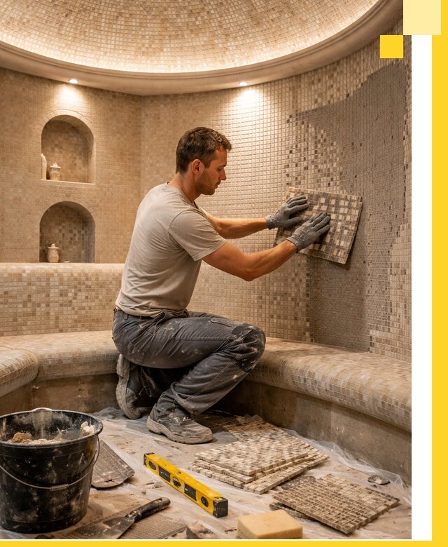 Устройство и монтаж домашнего хамама под ключ в Вязниках