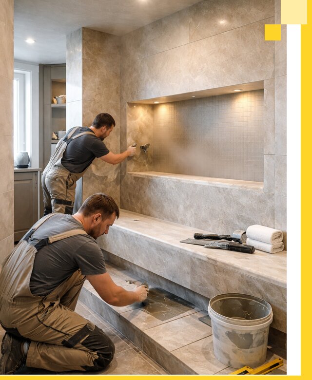 Профессиональное строительство хамама в квартире в Вязниках