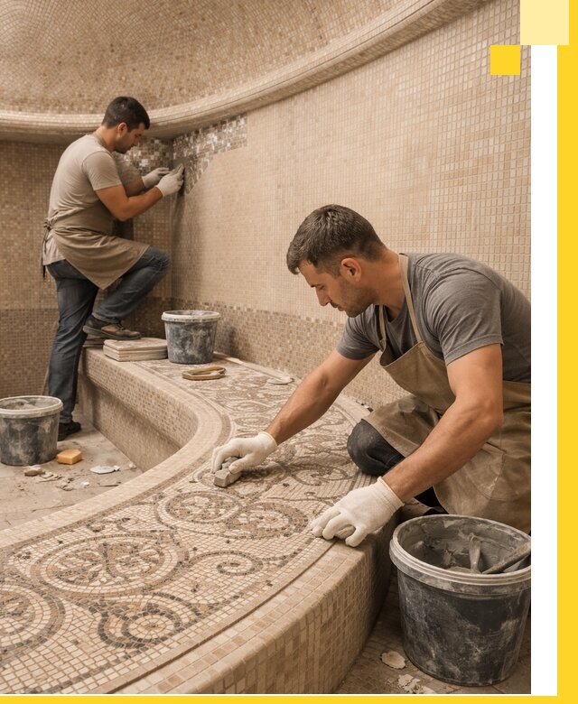 Плитка для хамама в Вязниках, укладка, подбор и поставка