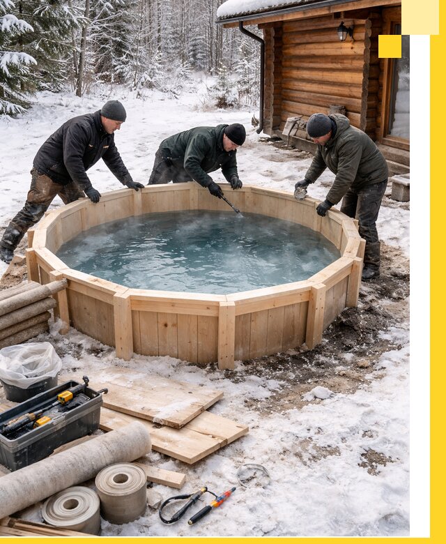 Изготовление и установка ледяных купелей под ключ в Вязниках